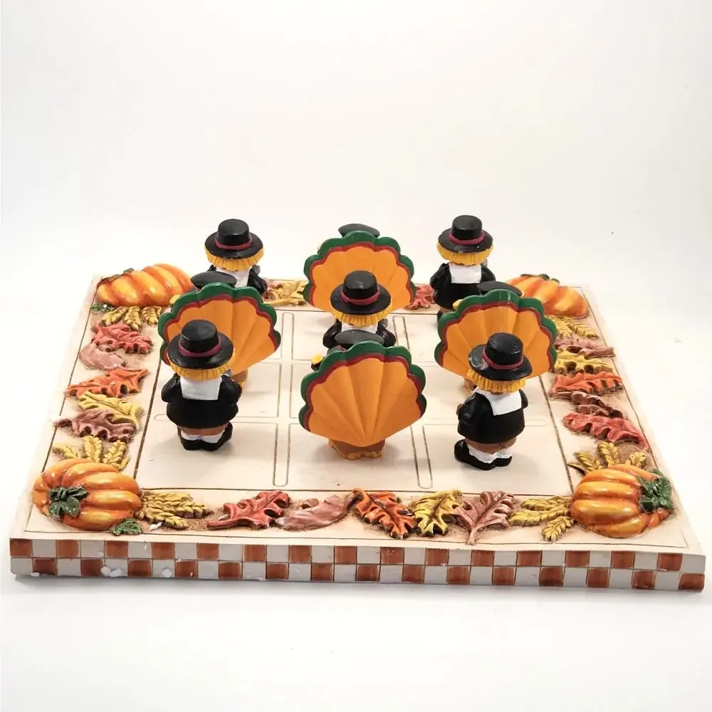 Yankee Candle Boney Bunch Thanksgiving Turkey Checkers Set – Fall Table Décor